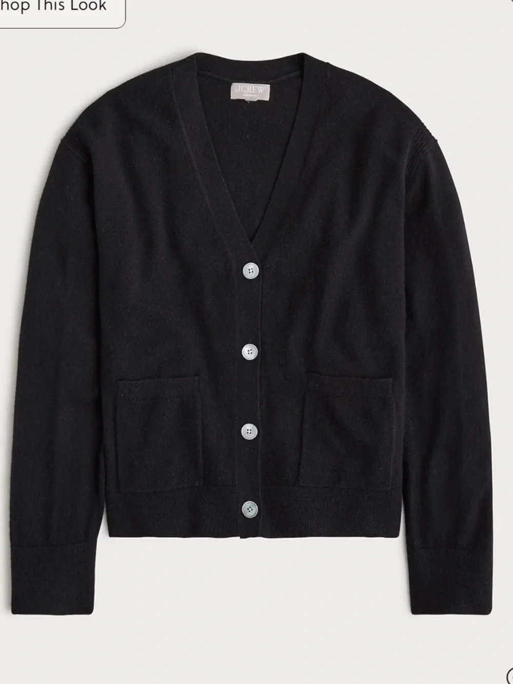 J. Crew Cashmere Patch-Pocket Cardigan - Picture 3 of 6